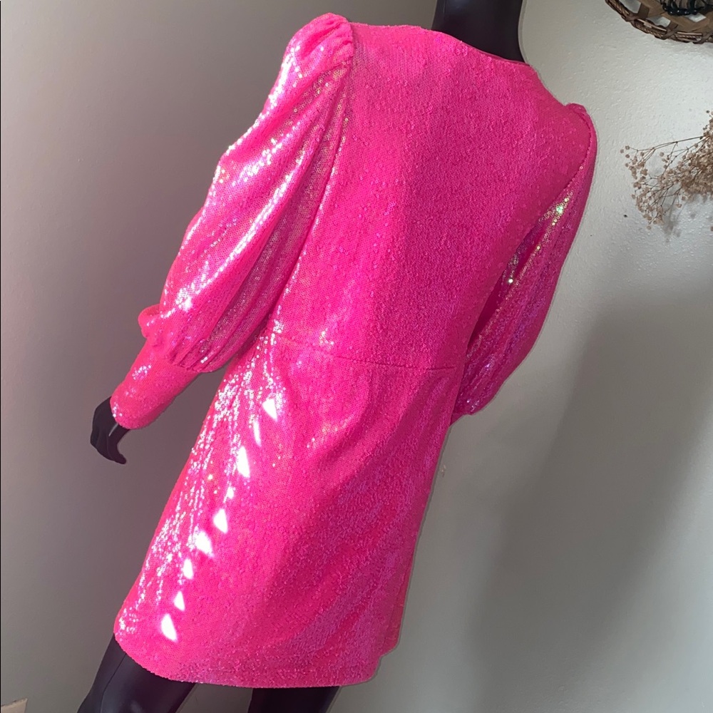 Gianni Bini Pink Sequin Fun Birthday Party Dress NWoTs - Picture 7 of 15